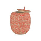 Currey and Company 1200-0979 Happiness Preserve Jar in Red/Beige