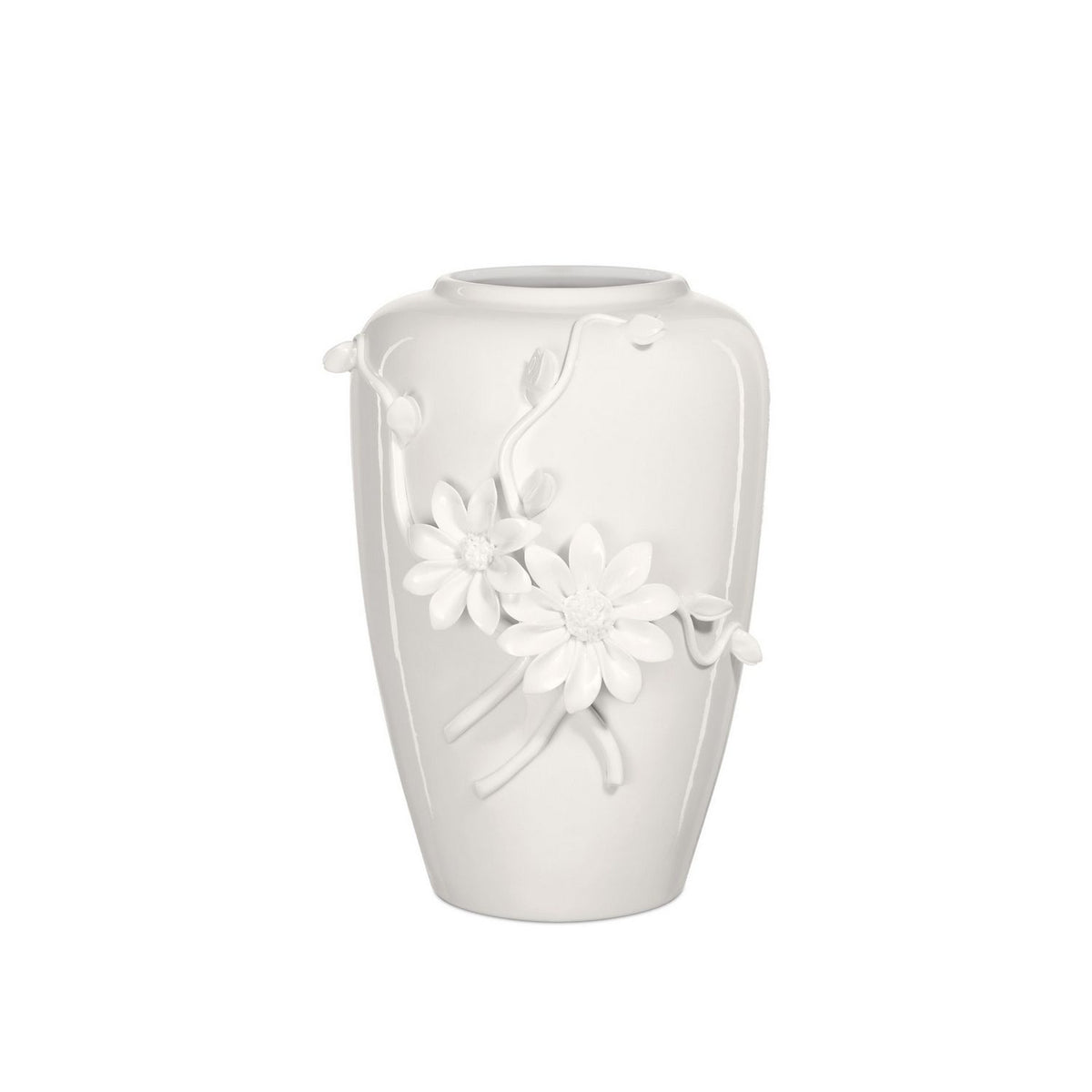 Currey and Company 1200-0983 Daisy Maria Vase in White