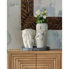 Currey and Company 1200-0985 Flower Maria Vase in White