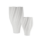 Currey and Company 1200-1005 Whorl Vase in White