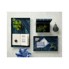 Currey and Company 1200-1068 Winter Harvest Tray Set of 2 in Blue