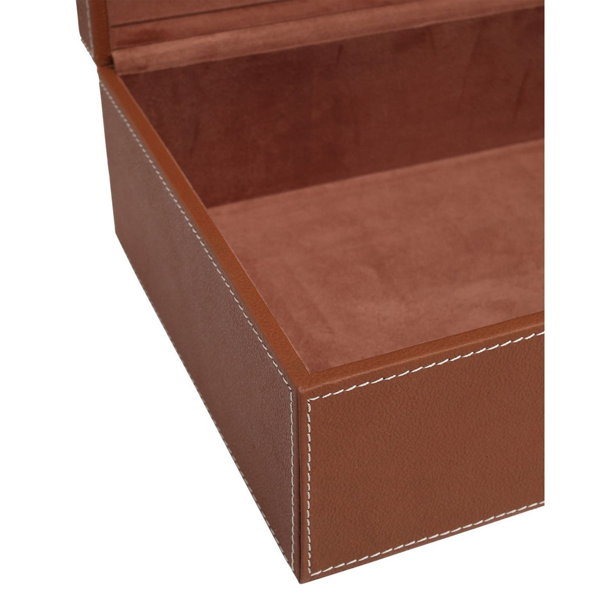 Currey and Company 1200-1069 Leather & Raffia Box Set of 2 in Brown/Natural
