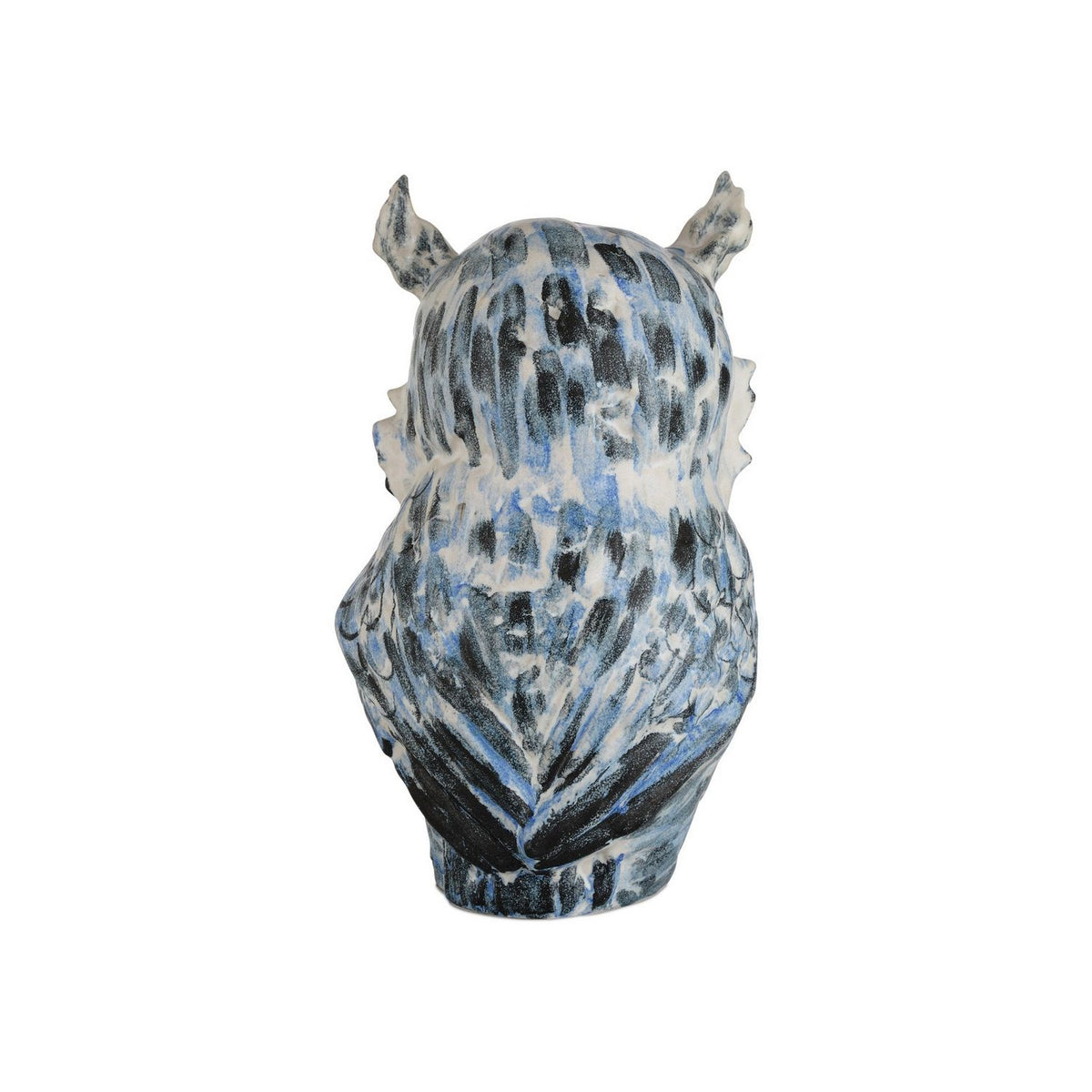 Currey and Company 1200-1076 Mina the Owl in Blue/White/Black