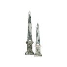 Currey and Company 1200-1078 Sorority Obelisk in Green/Off-White