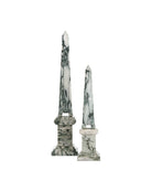 Currey and Company 1200-1079 Sorority Obelisk in Green/Off-White