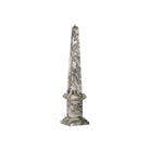 Currey and Company 1200-1079 Sorority Obelisk in Green/Off-White
