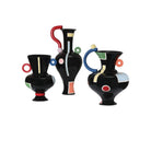 Currey and Company 1200-1093 Fauvist Vase in Black/Green/Red/Yellow/Orange