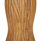 Currey and Company 3000-0335 Tassel Entry Table in Morel Brown/Natural/Brushed Brass