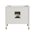 Currey and Company 3800-0018 Aster 36" Vanity with Rectangular Undermount Sink in Off-White/Fog/Natural/White/Polished Brass
