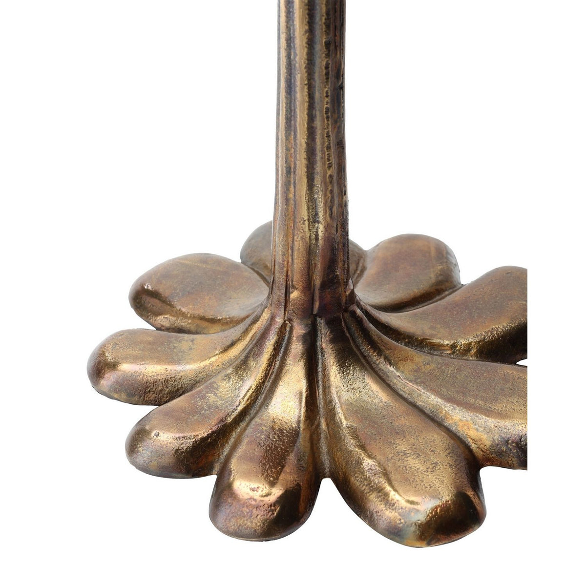 Currey and Company 4000-0246 Schizzo Accent Table in Oxidized Brass