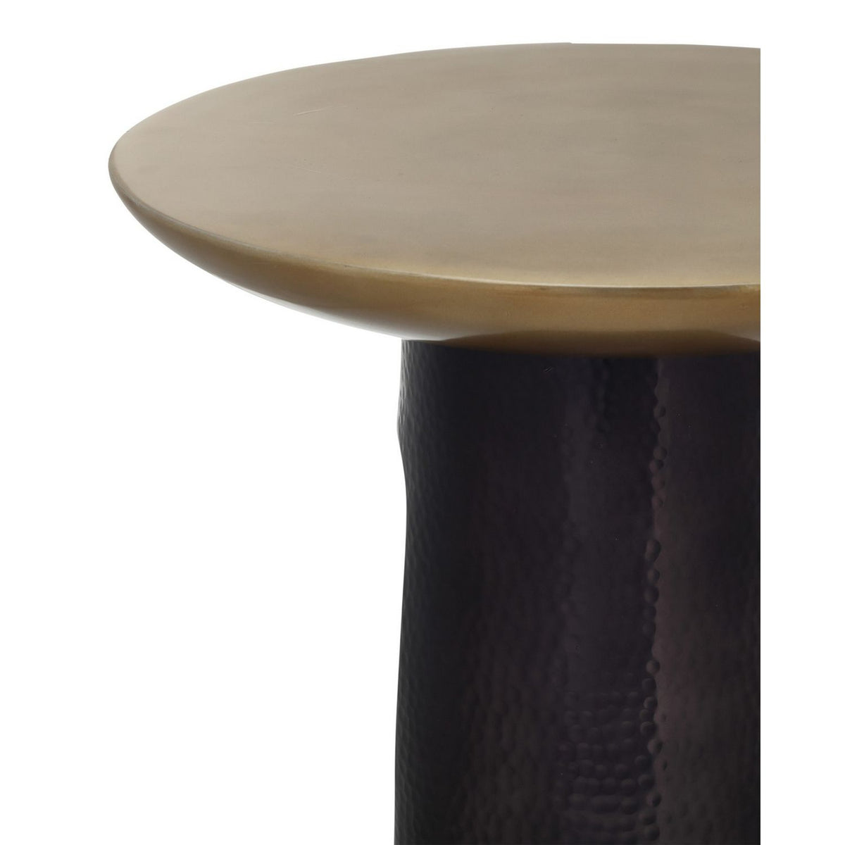 Currey and Company 4000-0254 Pince Accent Table in Black Nickel/Antique Brass