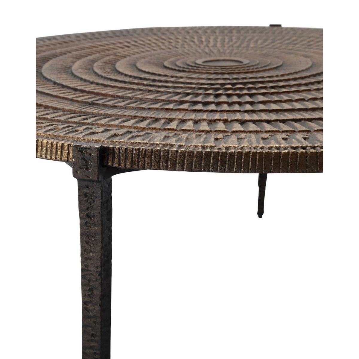 Currey and Company 4000-0257 Unity Cocktail Table in Antique Bronze/Dark Bronze