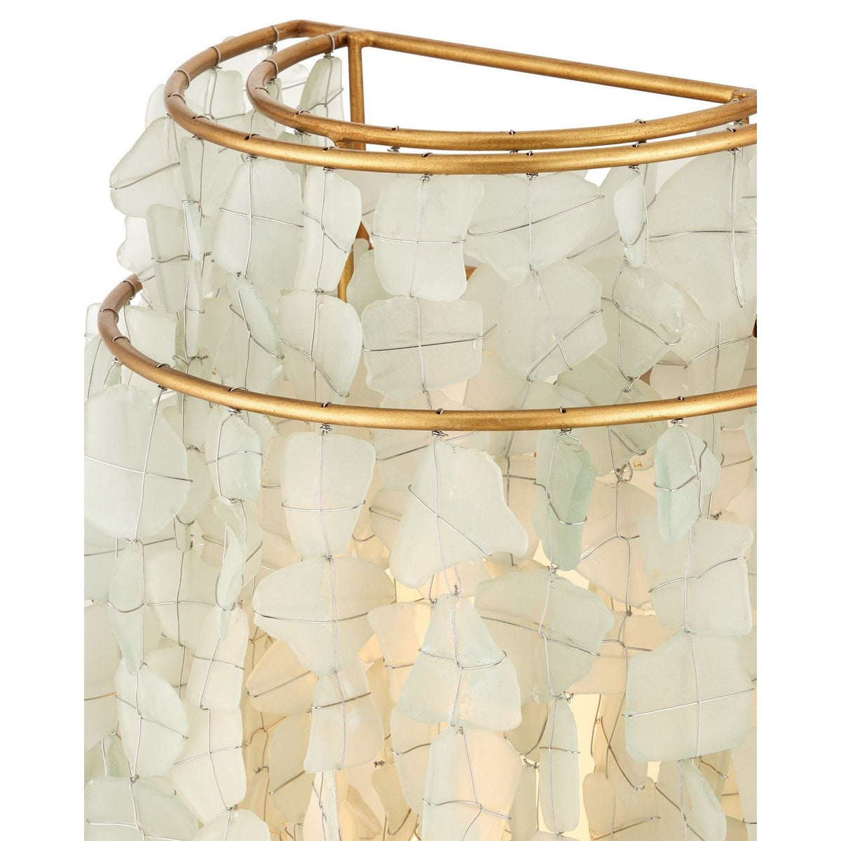 Currey and Company 5000-0287 Verre de Mer Wall Sconce in Seaglass/Contemporary Gold?