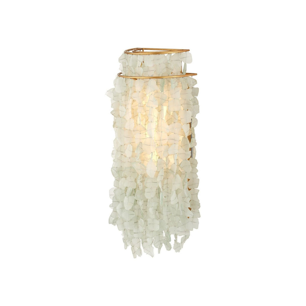 Currey and Company 5000-0287 Verre de Mer Wall Sconce in Seaglass/Contemporary Gold?