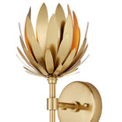 Currey and Company 5000-0302 Protea Wall Sconce in Brass