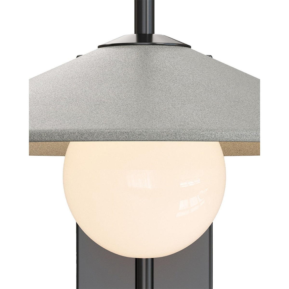 Currey and Company 5500-0058 Bothy Outdoor Wall Sconce in Natural/Black/Frosted White