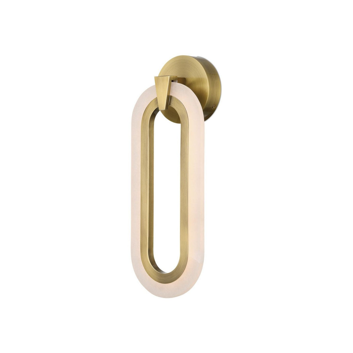 Currey and Company 5900-0060 Aurora Wall Sconce in Natural/Polished Antique Brass