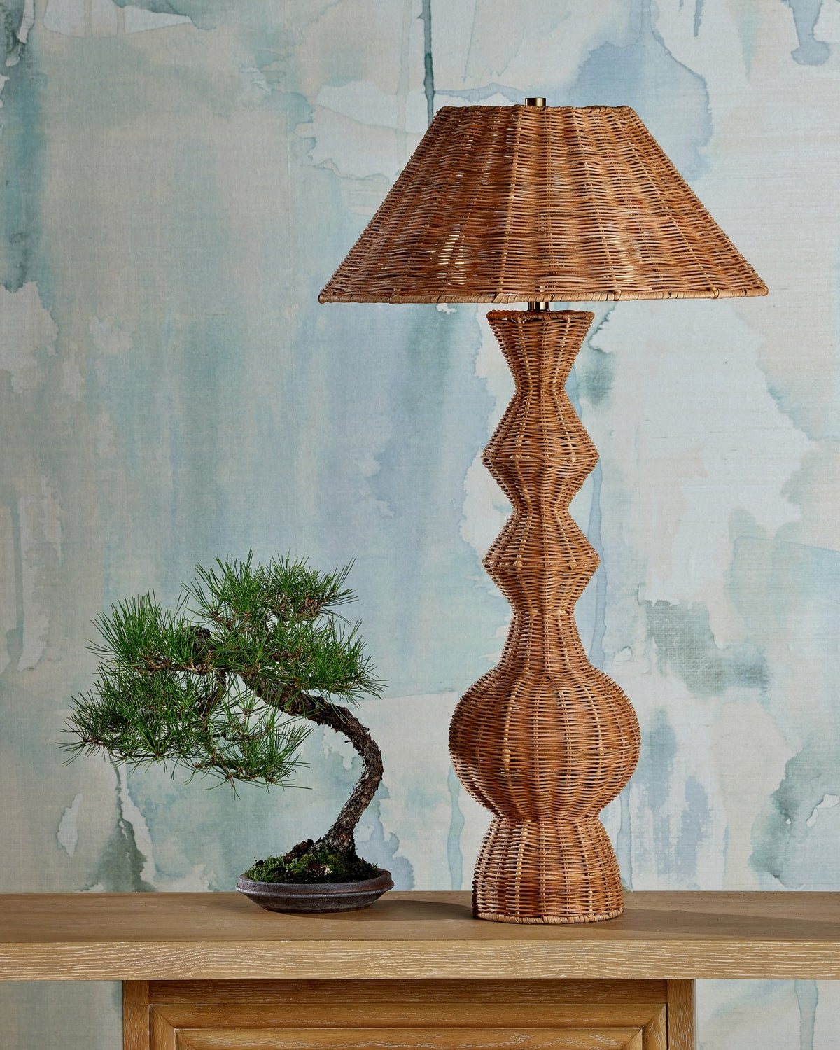 Currey and Company 6000-1051 Nirvana Table Lamp in Natural