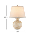 Currey and Company 6000-1052 Brushmark Table Lamp in Beige
