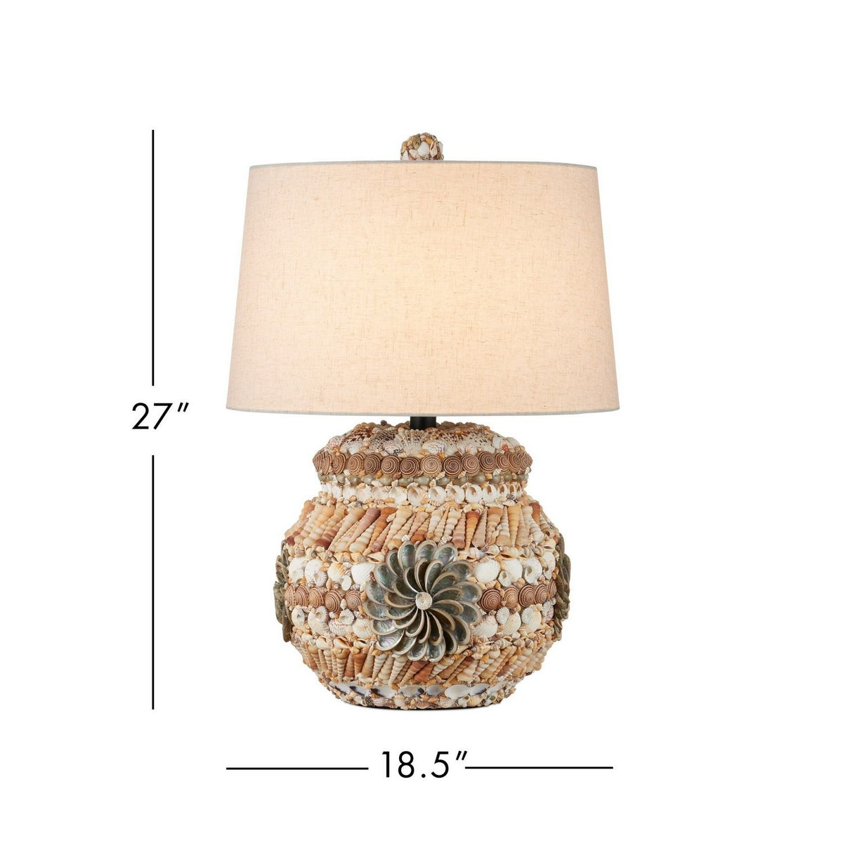 Currey and Company 6000-1055 Seascape Table Lamp in Natural