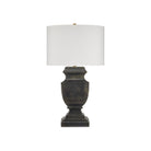 Currey and Company 6000-1061 Balustrade Table Lamp in Distressed Light Black