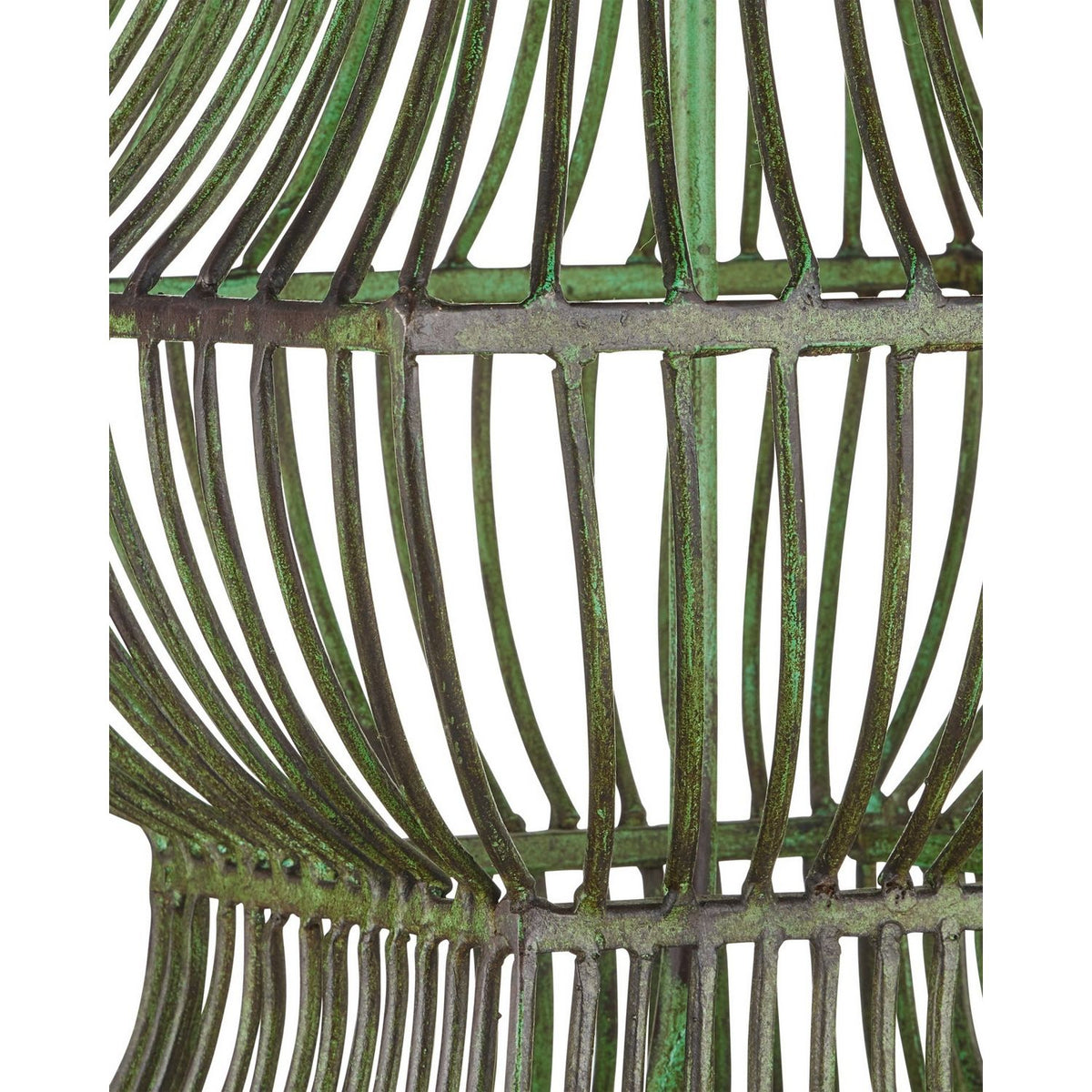 Currey and Company 6000-1062 Tuteurs Table Lamp in Distressed Green
