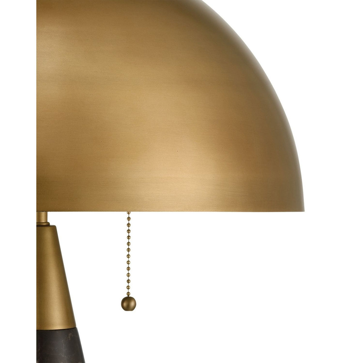 Currey and Company 6000-1065 Edith Desk Lamp in Coffee Brown/Antique Brass