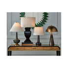 Currey and Company 6000-1065 Edith Desk Lamp in Coffee Brown/Antique Brass