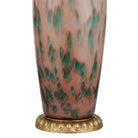 Currey and Company 6000-1068 Brielle Table Lamp in Pale Pink/Green/Brown/Gold Leaf