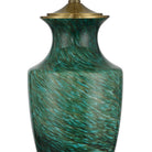 Currey and Company 6000-1070 Claude Table Lamp in Green/Antique Brass