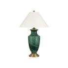 Currey and Company 6000-1070 Claude Table Lamp in Green/Antique Brass