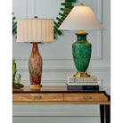 Currey and Company 6000-1070 Claude Table Lamp in Green/Antique Brass