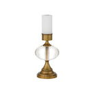 Currey and Company 6700-0018 Sashay Cordless Table Lamp in Clear/Polished Antique Brass