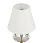 Currey and Company 6700-0018 Sashay Cordless Table Lamp in Clear/Polished Antique Brass