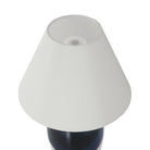 Currey and Company 6700-0019 Danza Cordless Table Lamp in Blue/Clear/Polished Nickel
