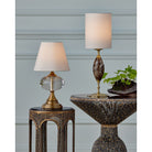 Currey and Company 6700-0020 Marche Cordless Table Lamp in Brown/Brass
