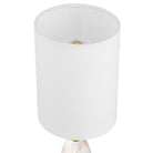 Currey and Company 6700-0021 Marche Cordless Table Lamp in White/Brass