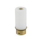Currey and Company 6700-0021 Marche Cordless Table Lamp in White/Brass