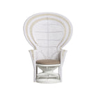 Currey and Company 7000-1072 Emanuelle Armchair in White/Natural