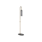Currey and Company 8000-0170 Severn Floor Lamp in Antique Brass/Oil Rubbed Bronze/Smoke