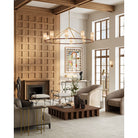 Currey and Company 8000-0173 Eastlin Floor Lamp with Table in Antique Brass/White
