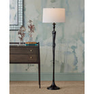 Currey and Company 8000-0180 Mirage Floor Lamp in Black