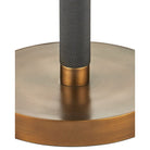Currey and Company 8000-0181 Gavin Floor Lamp in Brass Antique/Matte Black