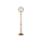 Currey and Company 8000-0182 Metropolis Floor Lamp in Metallic Champagne/Frosted