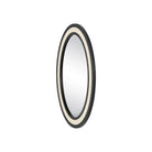 Currey and Company 1000-0189 Deanna Raffia Mirror in Ivory/Black