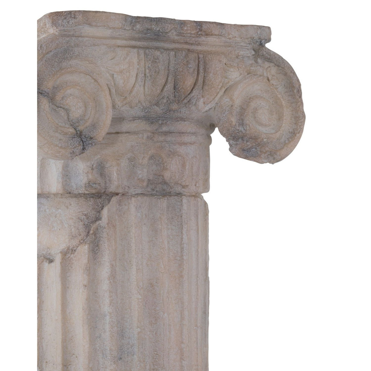 Currey and Company 1200-1087 Phoenician Pillar with Capital in Antique Reddish Brown