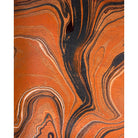 Currey and Company 1200-1115 Divine Tray Set of 2 in Marbleized Orange & White
