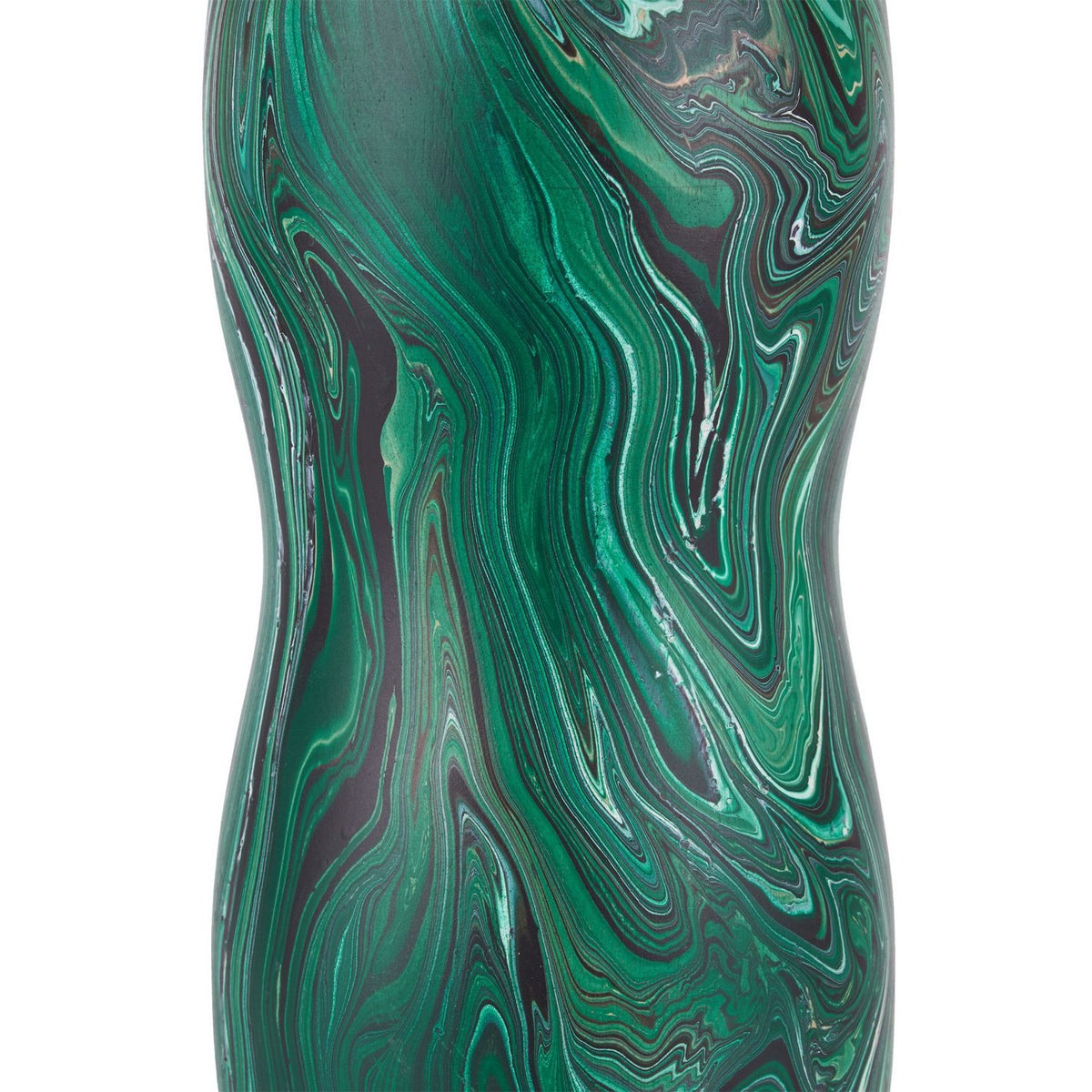 Currey and Company 1200-1116 Tamarind Vase in Marbleized Dark Green
