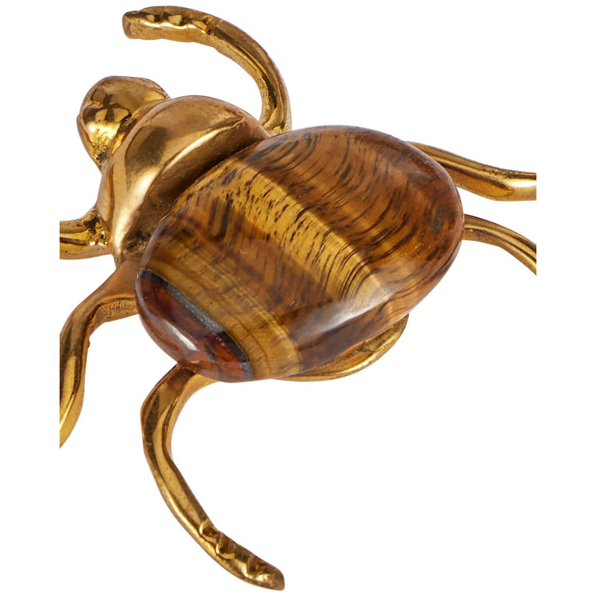 Currey and Company 1200-1118 Beetle Colony Set of 3 in Polished Brass/Natural