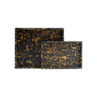 Currey and Company 1200-1130 Thrace Tray Set of 2 in Black/Yellow